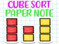 Гульня Cube Sort Paper Note