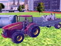 Гульня 3D city tractor garbage sim
