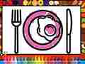 Гульня Color and Decorate Dinner Plate