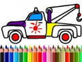 Гульня Back To School: Truck Coloring Book