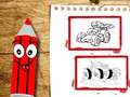 Гульня Back To School Cars Coloring Book