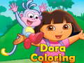 Гульня Dora Coloring