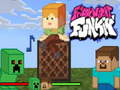 Гульня Friday Night Funkin Minecraft Steve vs Creeper