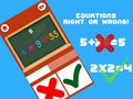 Гульня Equations Right or Wrong