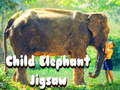 Гульня Child Elephant Jigsaw