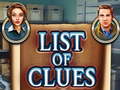 Гульня List of clues