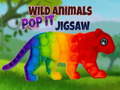 Гульня Wild Animals Pop It Jigsaw