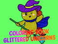 Гульня Coloring Book Glittered Unicorns