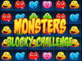 Гульня Monsters blocky challenge
