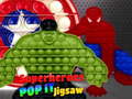 Гульня Superheroes Pop It Jigsaw