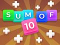 Гульня Sum Of 10: Merge Number Tiles