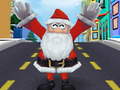 Гульня Santa City Run surfers