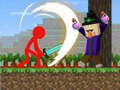 Гульня Stickman vs Craftman