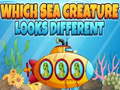 Гульня Which Sea Creature Looks Different