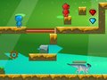 Гульня Fire And Water In Dino World