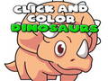 Гульня Click And Color Dinosaurs