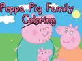 Гульня Peppa Pig Family Coloring