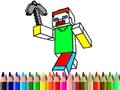Гульня Back to School: Minecraft Coloring