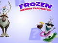 Гульня Frozen Memory Card Match