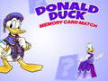 Гульня Donald Duck memory card match