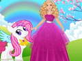Гульня Barbie and Pony Dressup
