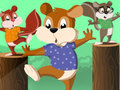Гульня Squirrel Hop