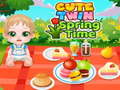 Гульня Cute Twin Spring Time