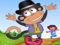 Гульня Monkey Boots Dress Up