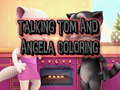 Гульня Talking Tom and Angela Coloring