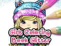 Гульня Girls Coloring Book Glitter 