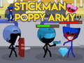 Гульня Stickman vs Poppy Army