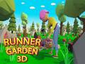 Гульня Runner Garden 3d