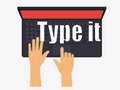 Гульня Type it