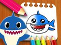 Гульня Baby Shark Coloring Book