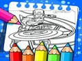 Гульня Captain America Coloring Book 