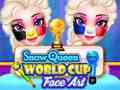 Гульня Snow queen world cup face art