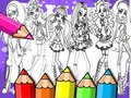 Гульня Monster High Coloring Book