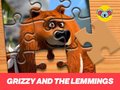 Гульня Grizzy and the Lemmings Jigsaw Puzzle Planet