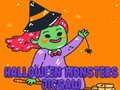 Гульня Halloween Monsters Jigsaw