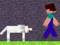 Гульня Steve and Wolf