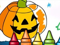 Гульня Halloween Coloring Games