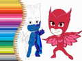 Гульня Coloring Book for PJ Masks