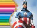 Гульня Coloring Book for Captain America
