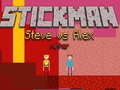 Гульня Stickman Steve vs Alex Nether