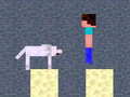 Гульня Minicraft: Steve And Wolf Adventure