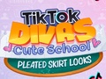 Гульня TikTok Divas Cute School Pleated Skirt Looks