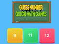 Гульня Guess number Quick math games