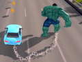 Гульня Chained Car vs Hulk 