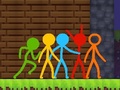 Гульня Stickman Parkour 2: Lucky Block