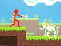 Гульня Red Stickman vs Monster School 2